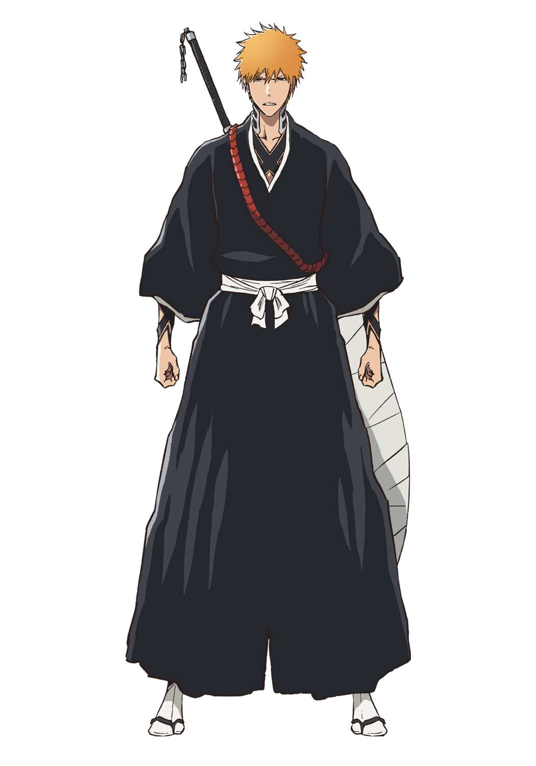 Official clean character art of Ichigo Kurosaki from BLEACH: Thousand-Year Blood War.