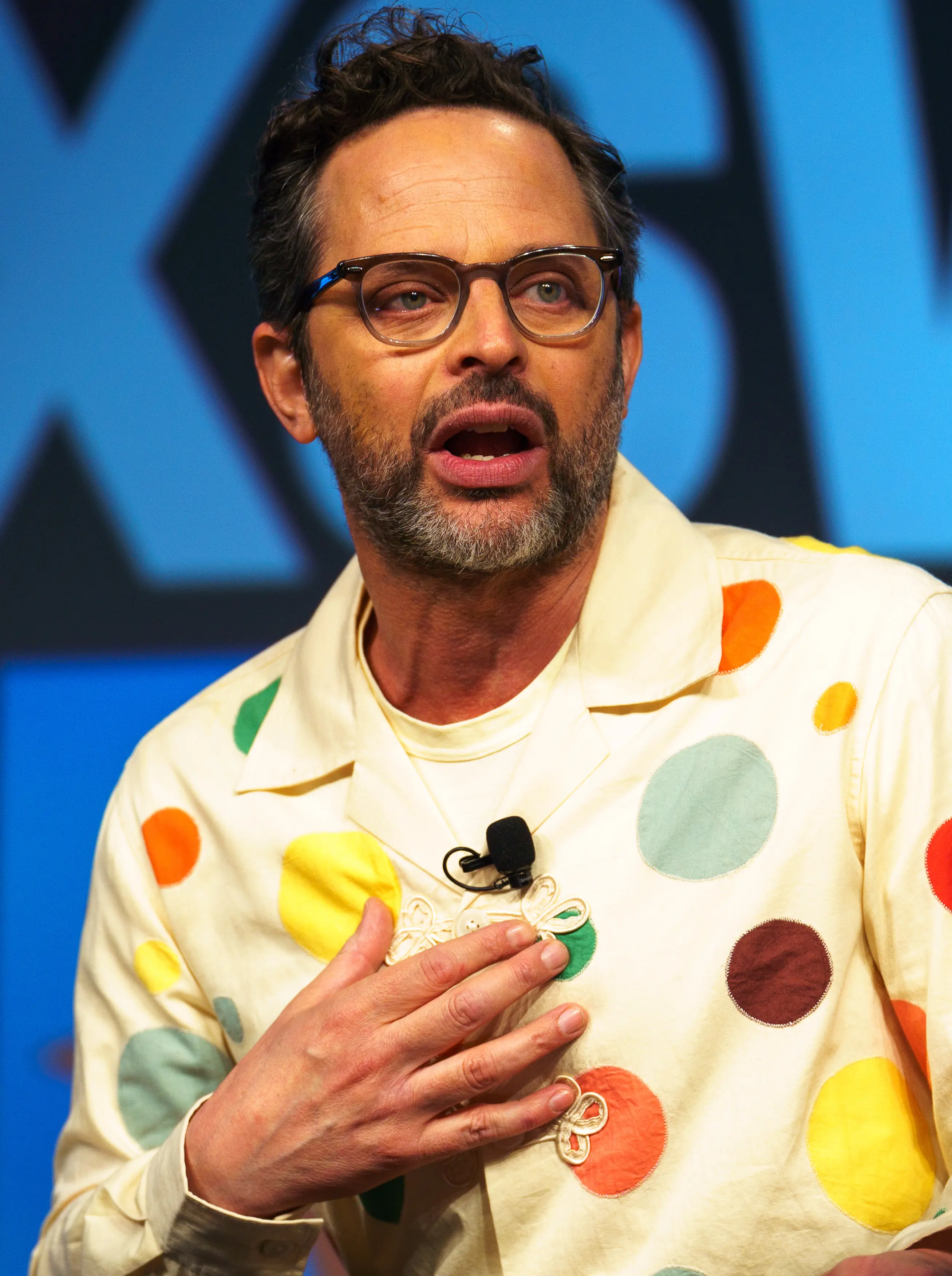 Nick Kroll speaking at South by Southwest in 2024.