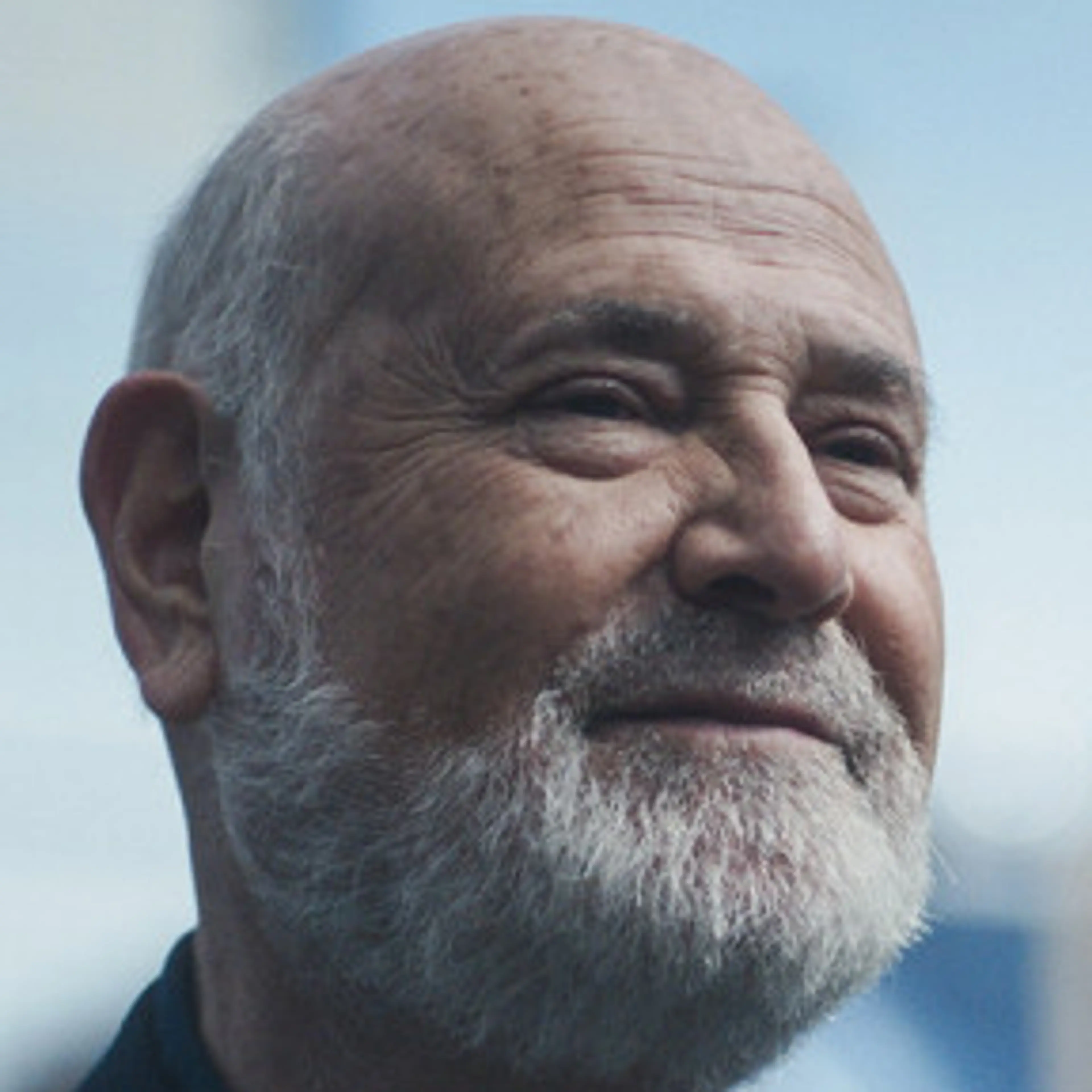 Rob Reiner looks slightly upward in an official Television Academy portrait.