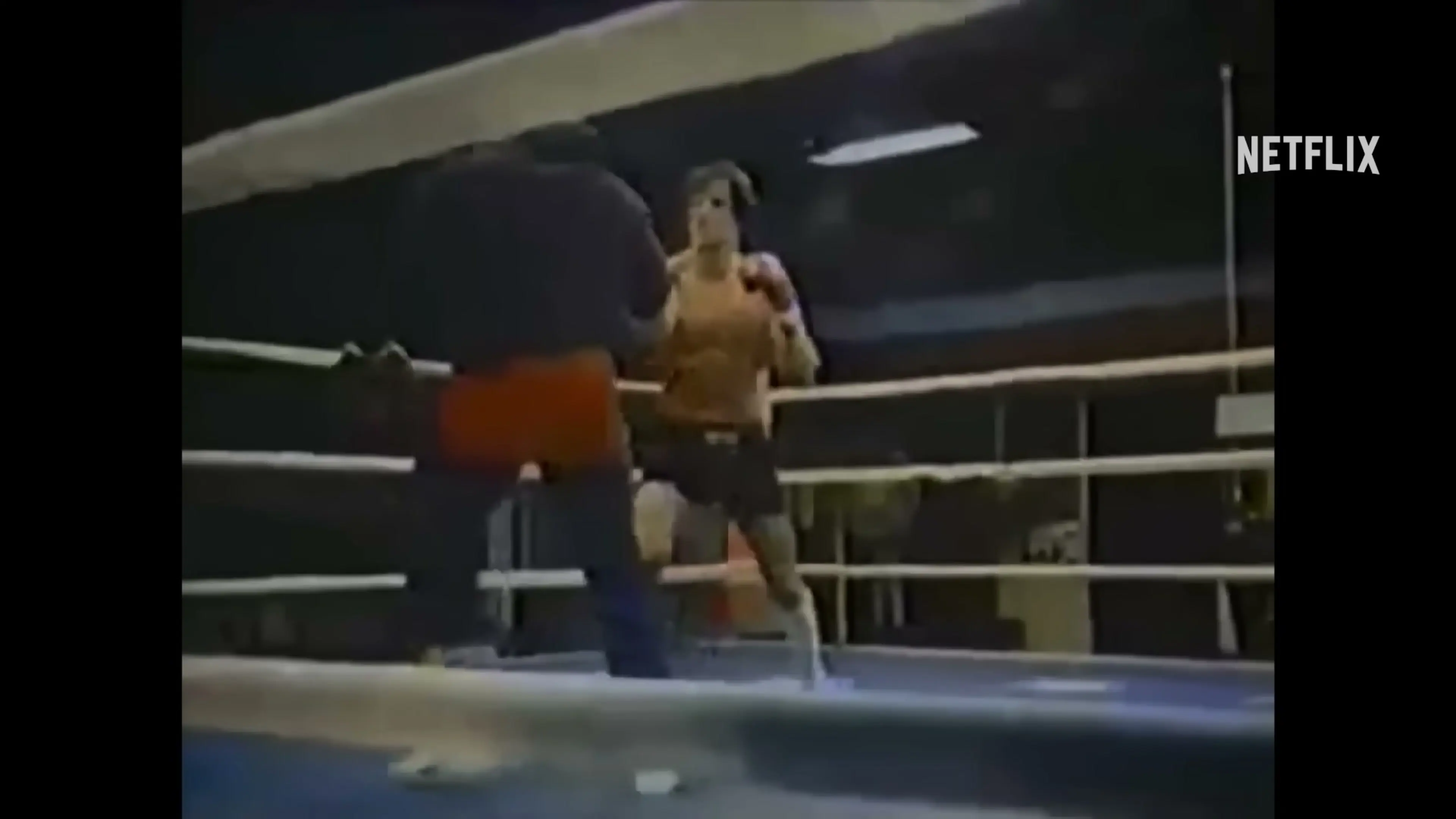 Mr. T faces an opponent in a boxing ring in archival footage from Untold Mr. T: I Pity The Fool.