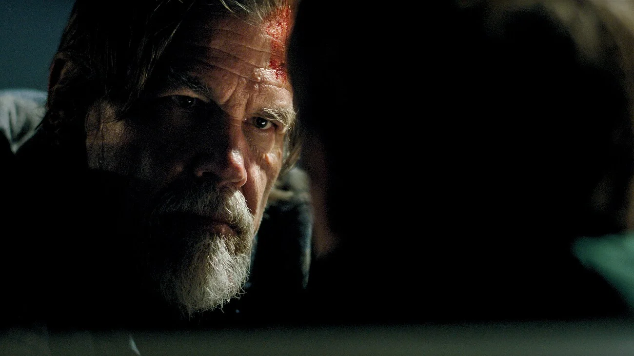 Josh Brolin as Mitt Gardiner in a close-up from Whalefall.