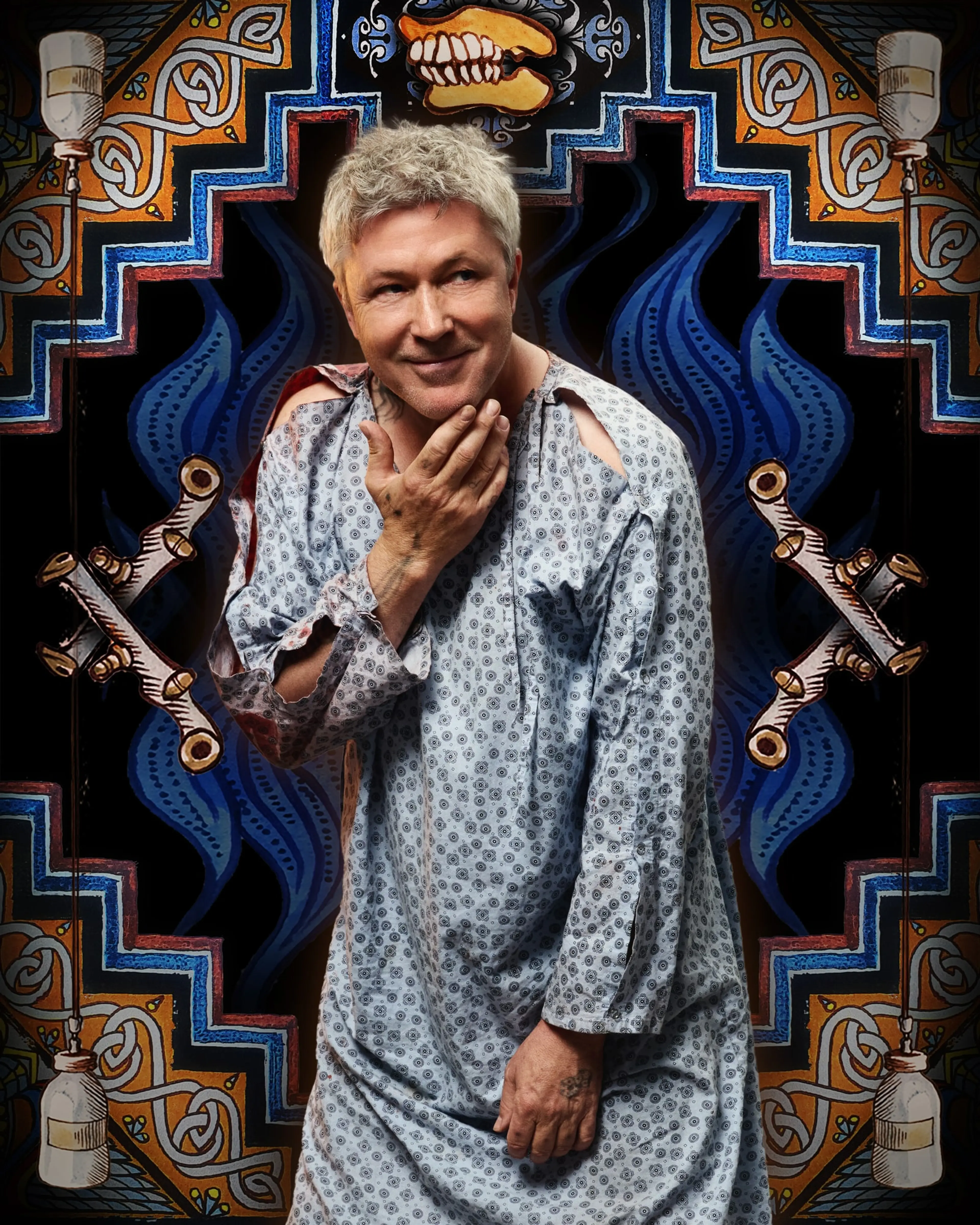 Aidan Gillen as Grinner McNair in official Tall Tales & Murder character art.