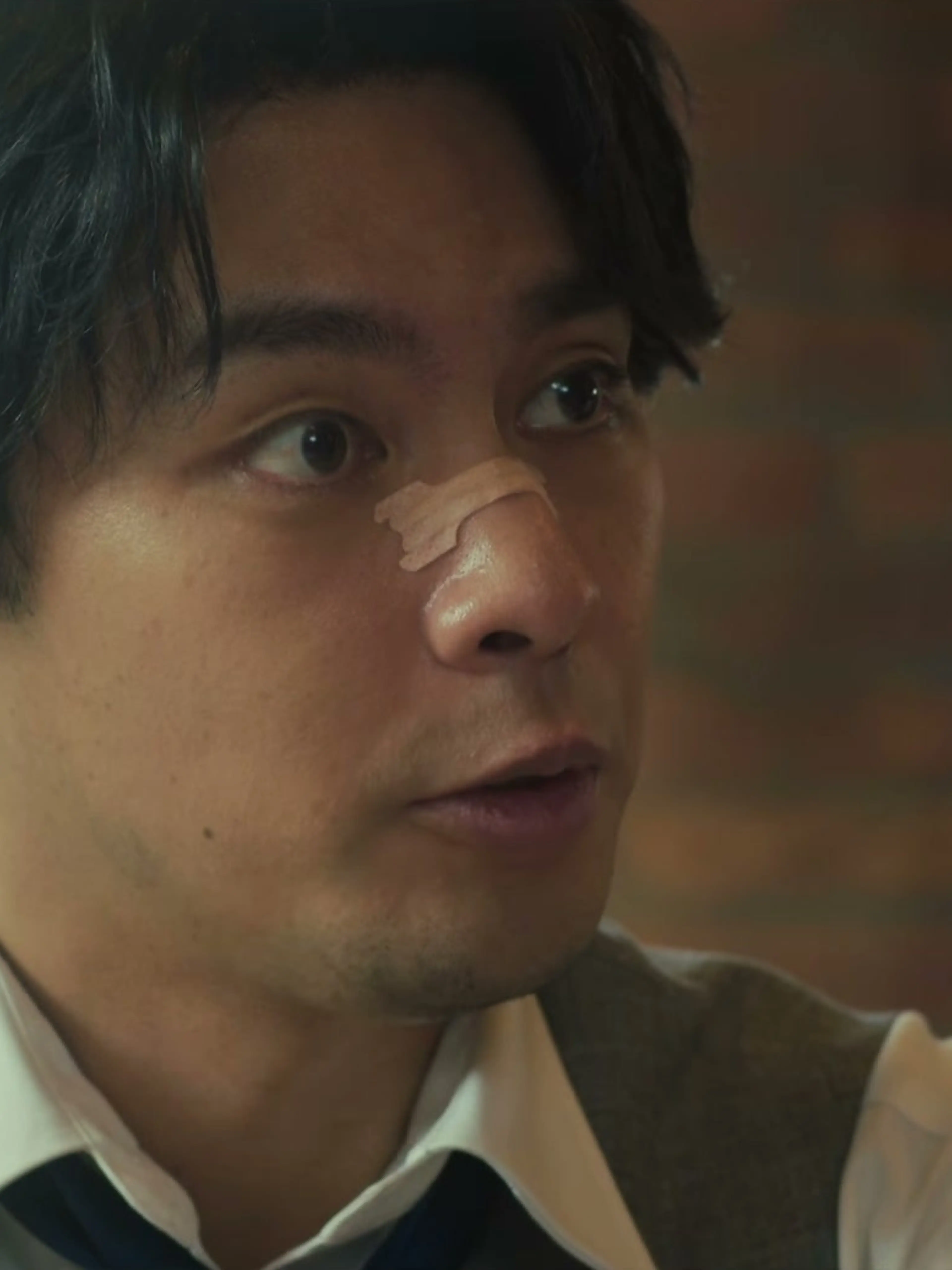 Yuya Yagira as lawyer Taiza Kujo looks to the side in the new Sins of Kujo movie teaser.