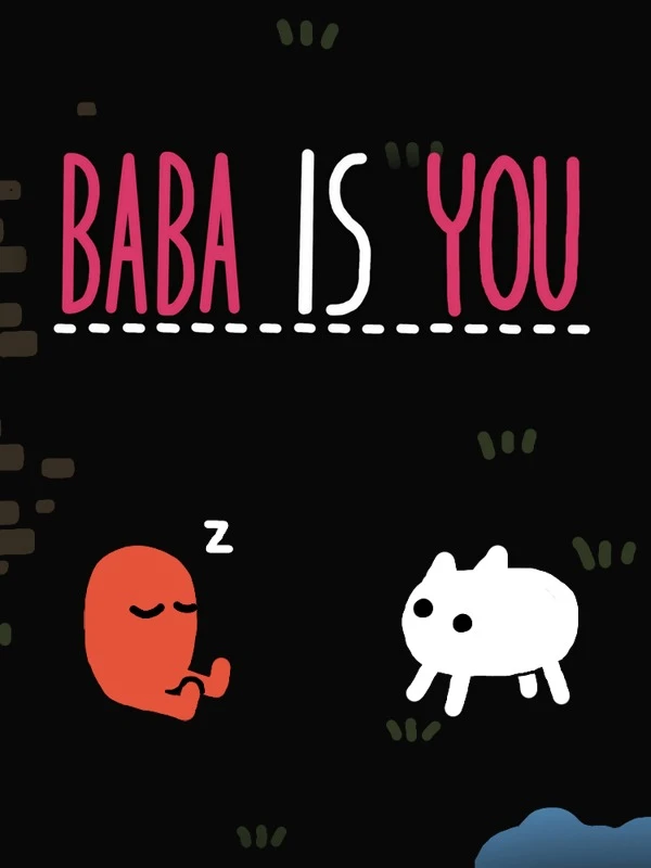 Official Baba Is You cover with Baba, puzzle tiles and the original game title.