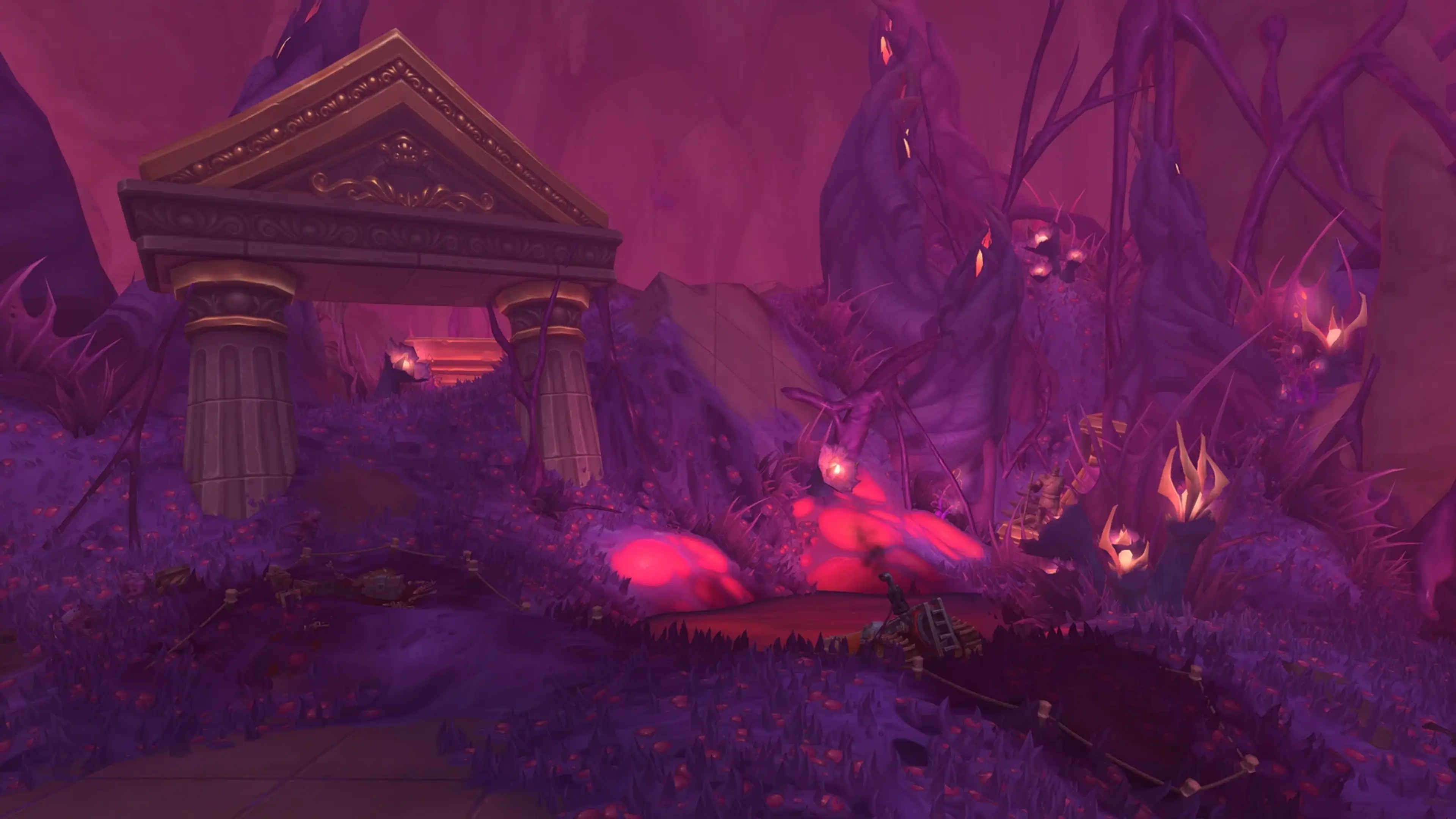 A void-infused excavation entrance in World of Warcraft: The War Within Undermine(d).